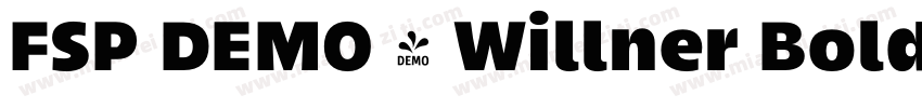 FSP DEMO - Willner Bold字体转换